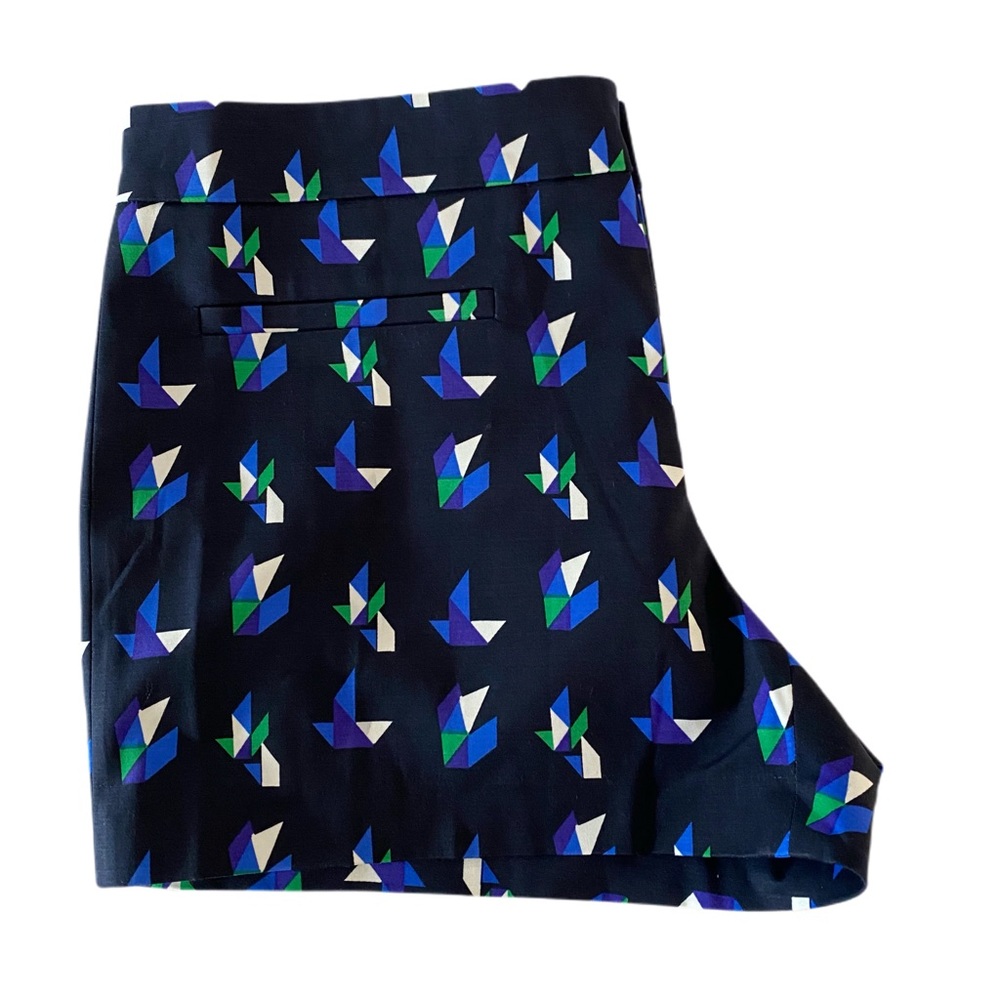 Club Monaco Colleen Short Navy Print/Blue  SZ 8